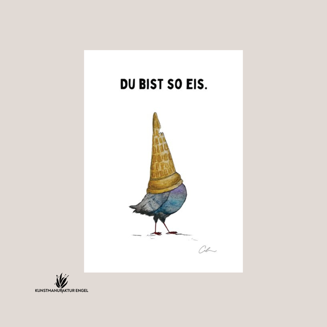Postkarte "Du bist so Eis"