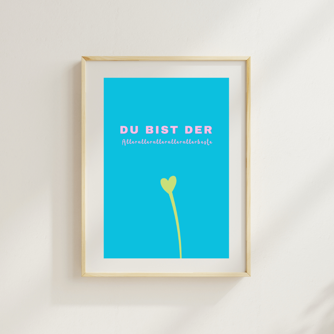 Postkarte "Du bist der allerallerallerbeste"