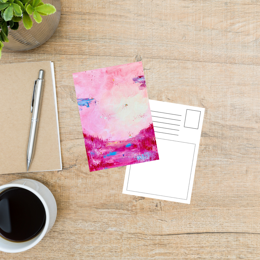 Postkarte "Rosatraum"