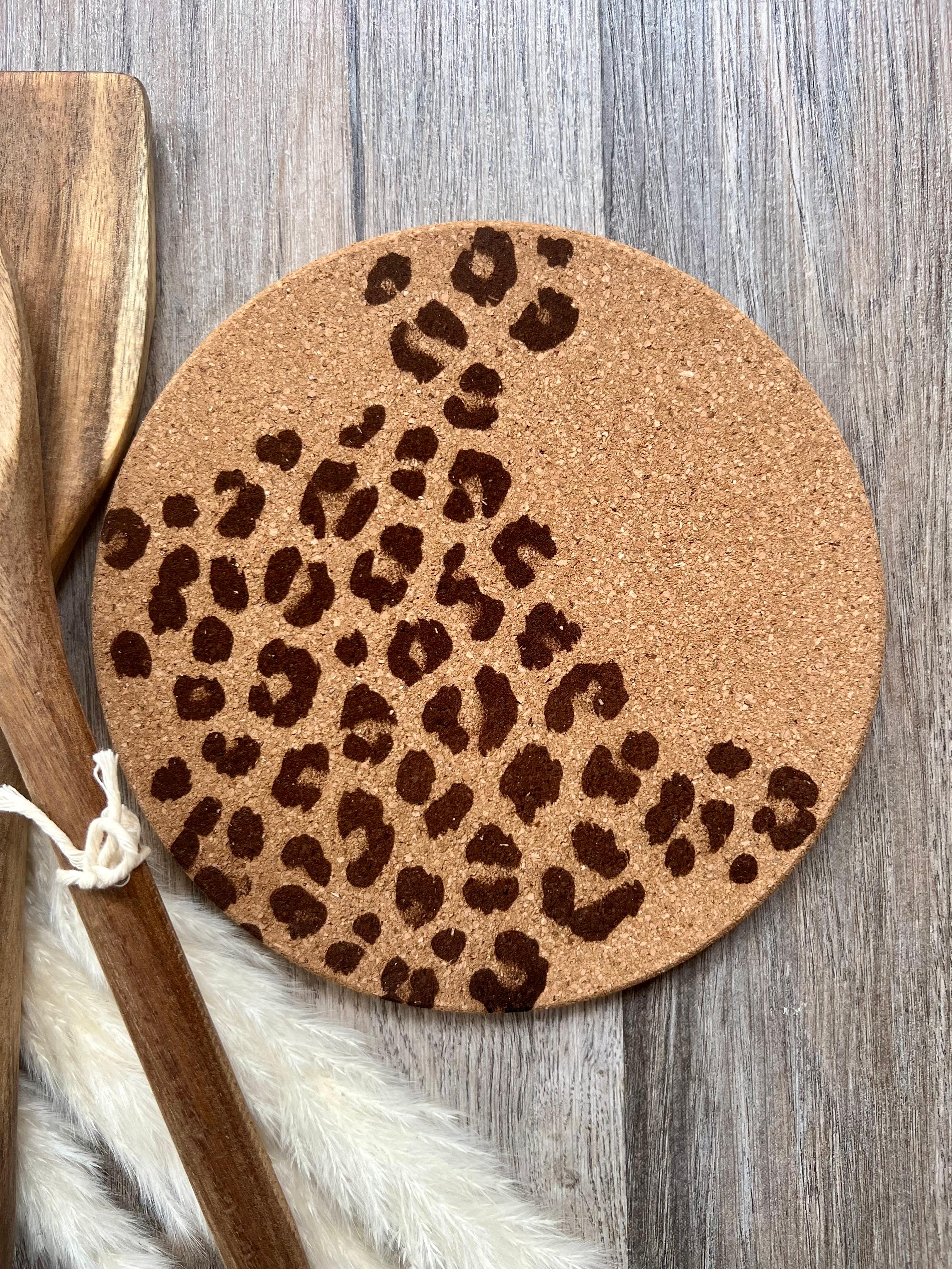 Topfuntersetzer "Leopard", aus Kork