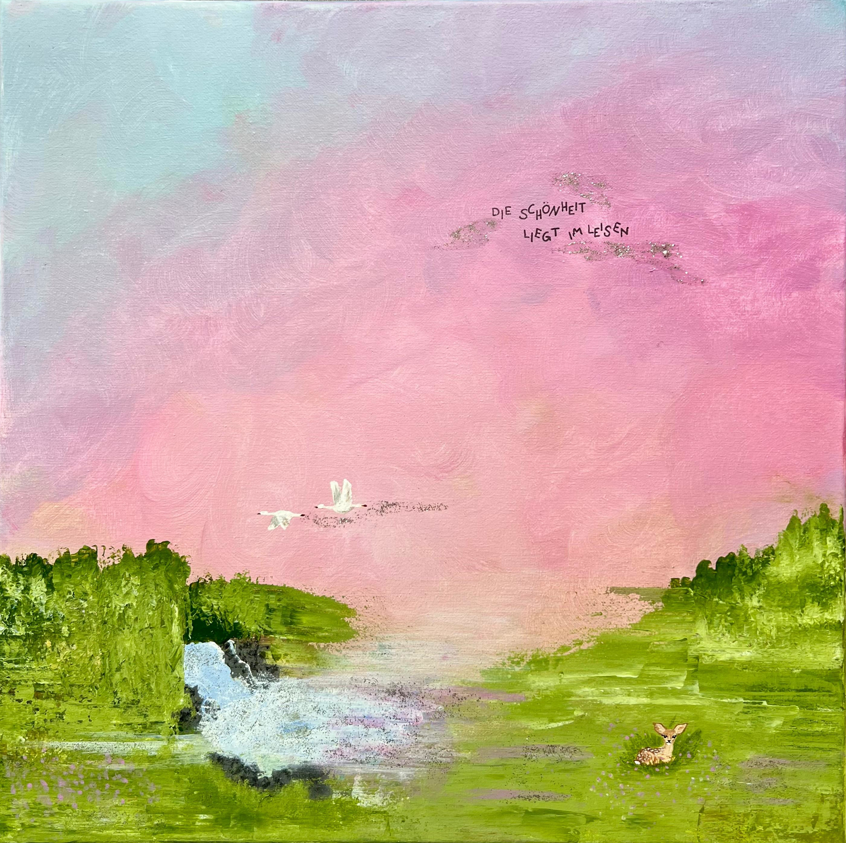 "Die Schönheit liegt im Leisen", 50 x 50 cm