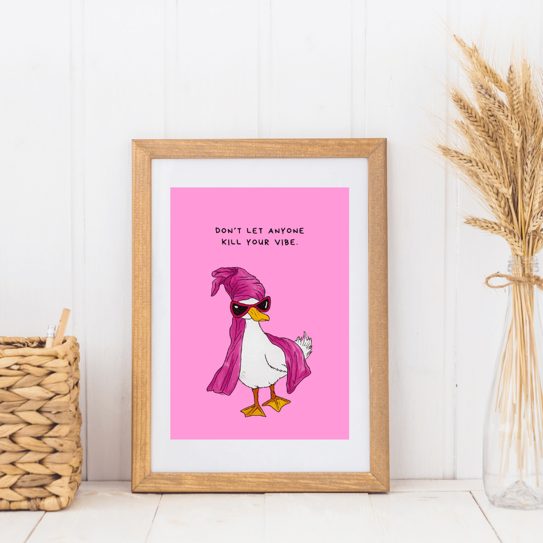 Postkarte "Don´t let anyone kill your vibe"